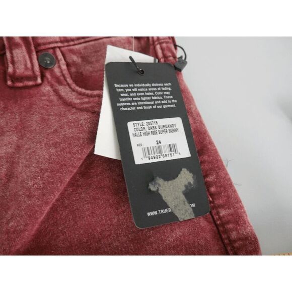 TRUE RELIGION Women's Halle High Rise Super Skinny Jeans 24 - Picture 7 of 12